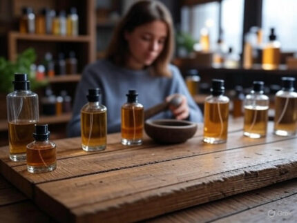 عطر دست ساز در حال آماده سازی